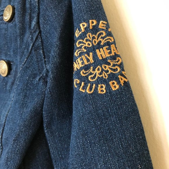 Denim jacket with gold embellishments - Picture 6 of 7